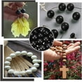 thumbnail image 6 of 400Pcs Black Wood Craft Beads 8mm Round Loose Beads Natural Wood Connector Bead Handmade Polished Spacer Bead for Jewelry Making DIY Bracelet Necklace Hole: 1.5mm, 6 of 9