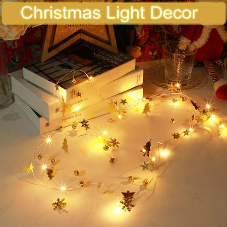 

Christmas Light Decor Set Xmas Santa Tree Hanging LED Pendant Festival Themed Night Light for Party Home（Default)