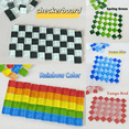 thumbnail image 5 of 50 piezas de mosaico de vidrio de color hecho a mano para bricolaje, decoración creativa para niños, área de arte, material de pasta de pintura, 5 of 5