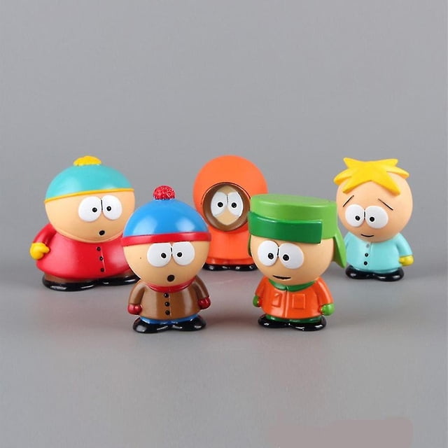 Juego de 5 piezas de South Park con Cartman, Marsh, Broflovski, McCormick y Butters Stotch