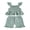 Green, variant on BemeyourBBs Toddler Baby Girls Summer Clothes Cotton Linen 2 Pieces Outfit Cute Bow Print Flying Sleeve Smocked Tank Tops with Ruffle Shorts Set