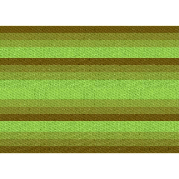 Ahgly Company Indoor Rectangle Patterned Dark Yellow Green Area Rugs, 7' x 9'