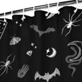 thumbnail image 3 of Gothic Shower Curtain Set - Dark Celestial Moon & Star Print, Mystical Cosmic Bath Decor, Waterproof Polyester 72"Wx72"L, Goth Aesthetic Gift, 3 of 5