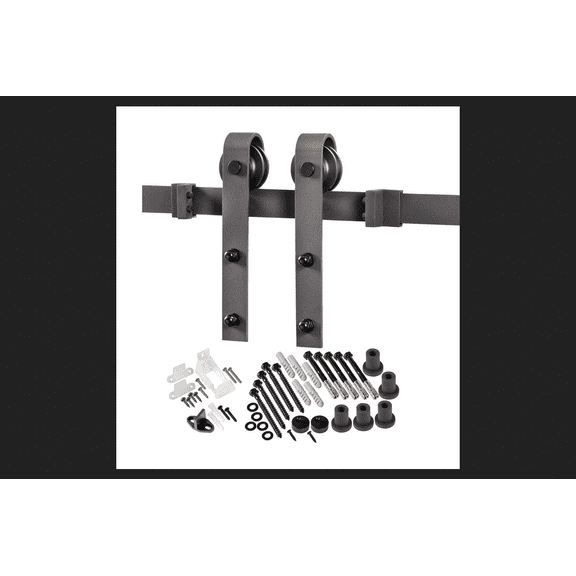 ACME 3-9/32 in. H x 5-1/2 in. W Steel Sliding Door Track Kit