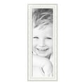 thumbnail image 2 of ArtToFrames 13" x 41" Majestic White Picture Frame, 13x41 inch Silver Wood Poster Frame (WOM-5198),  Pack, 2 of 7