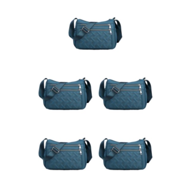kurtrusly Premium Crossbody Bag For Fashionable And Practical Look Gift Messenger Bag blue 5Set