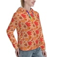 thumbnail image 6 of Lsque Yellow And Red Maple Leaves Pattern Casual Women's Hoodie,Hooded Sweatshirt with Kangaroo Pocket,Pullover Hoodie with Eye-catching Drawstrings-XX-Large, 6 of 7