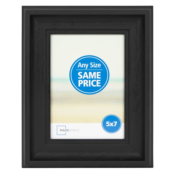 Mainstays Curved 5” x 7” Picture Frame, Black - Walmart.com - Walmart.com