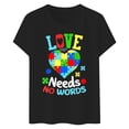 thumbnail image 3 of CHENge Autism Awareness Shirt Women Autism Support Month T Shirts Autism Mom Tee Autistic Acceptance Inspirational Tops, 3 of 6