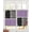 Purple, variant on Brown Black Sheer Curtains 39 Inch Length 2 Panels Set for Living Room/Bedroom, Farmhouse Striped Modern Abstract Art Kitchen Curtains Grommet Semi-Sheer Curtains Drapes Window Treatments 27.5"x39"x2