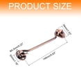 thumbnail image 2 of Uxcell 2 pack 6 inch Hook and Eye Latch Barn Door Lock Stainless Steel, Copper Tone, 2 of 7