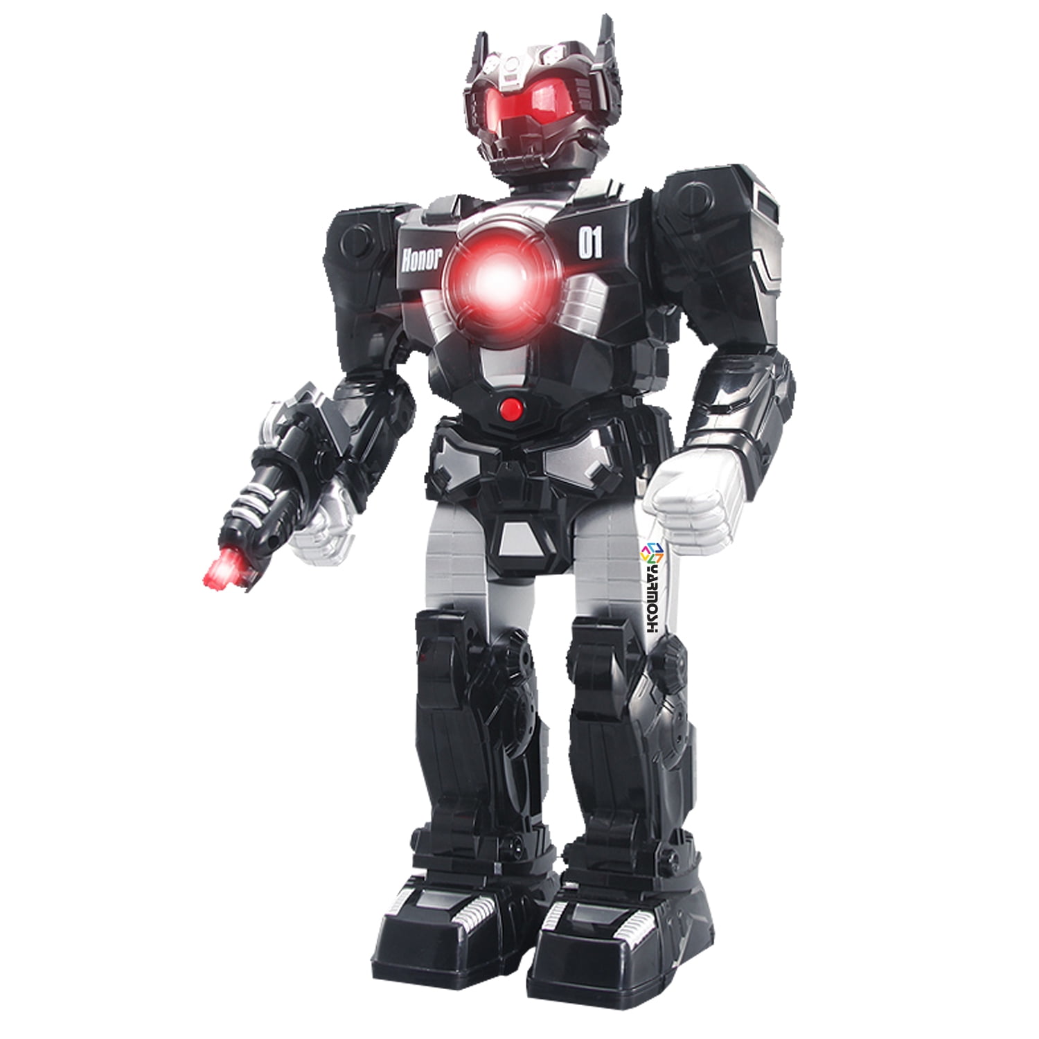 Yarmoshi Walking Robot Toy with Gun and Firing Sounds Yarmoshi Walking Robot Toy with Gun and Firing Sounds