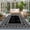 Black, variant on Gray Round Living Room Rugs 3.3 ft, Boho Diamond Pattern Border Rustic Southwestern Washable Area Rug with Non-Slip Sturdy Edge Binding Round Front Door Mat Floor Carpet for Entryway