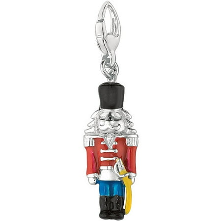 Women's Sterling Silver Nutcracker Clip-On Charm
