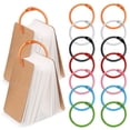 thumbnail image 1 of KAKOWELY Binder Rings 70 Pcs Binder Rings Book Rings Index Card Rings Small Binder Rings Keychain Key Ring Loose Leaf Rings Notebook Binder Rings1.18"X1.18"X0.04", 1 of 5
