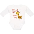 thumbnail image 3 of Inktastic My Nonna Loves me- cute giraffe Boys or Girls Long Sleeve Baby Bodysuit, 3 of 5