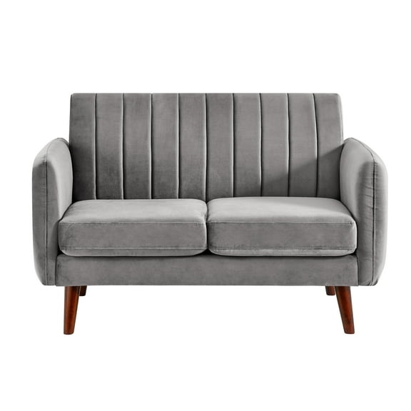 HomeFare Flannel Living Room Loveseat