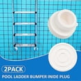 thumbnail image 3 of 2-Pack Outside Pool Ladder Bumpers for Inground Pool ,Pool Ladder Rubber End Caps Fit 1.9in Standard Swimming Pool Ladder Tubing, 3 of 5
