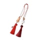 thumbnail image 1 of Accesorios colgantes para espejo retrovisor de coche, amuleto Feng Shui, decoración colgante de loto para coche Rojo, 1 of 9