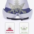 thumbnail image 2 of Libiyi Outfany Ergoseat, Welnax Orthosoothe Memory Foam Seat Cushion, 2 of 5
