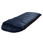 Slumberjack Shadow Mountain 30-Degree Hooded Rectangular Sleeping Bag, Blue, 35x88