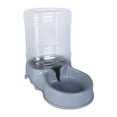 thumbnail image 4 of Dispensador de comida y agua por gravedad de 3,5 l para perros pequeños y cachorros. Ideal para viajes. Dispensador de agua gris, 4 of 9
