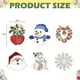 thumbnail image 2 of Broche navideño Lindo broche navideño Adornos navideños que incluyen campanas, renos, árbol de Navidad, coronas, 2 of 5