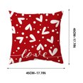 thumbnail image 2 of Couch Pillow Covers Hwkond Valentine's Day PillowCovers 18x18 Inch Peach-Skin-Like Cloth PillowCase Valentine's Day Decor For Sofa Couch,Up to 25% Off, 2 of 4