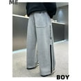 thumbnail image 4 of RYTAYY Children Boys Pants Straight Leg Drawstring Elastic Sweatpants Casual Active Joggers with Pocket Comfortable 4-12 Years Elegant Fashion Trousers, 4 of 6