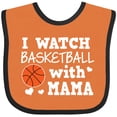 thumbnail image 3 of Inktastic I Watch Basketball with Mama Boys Baby Bib, 3 of 4