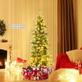 thumbnail image 3 of Patiojoy 7 FT Artificial Christmas Tree Pre-lit Xmas Tree with 300 Warm White LED Lights, 3 of 9
