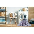 thumbnail image 2 of Ahgly Company Machine Washable Indoor Rectangle Transitional Lavender Blue Area Rugs, 7' x 9', 2 of 7