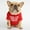 Red, variant on Pet Clothes Pug Round Neck T Shirt Comfortable Cute Apparel for Small Dogs and Cats