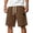 Brown -BE39, variant on Men's Corduro Shorts Relaxed Fit Pockets Casual Shorts with Drawstring Elastic Waist with Pockets 2026 Wine M