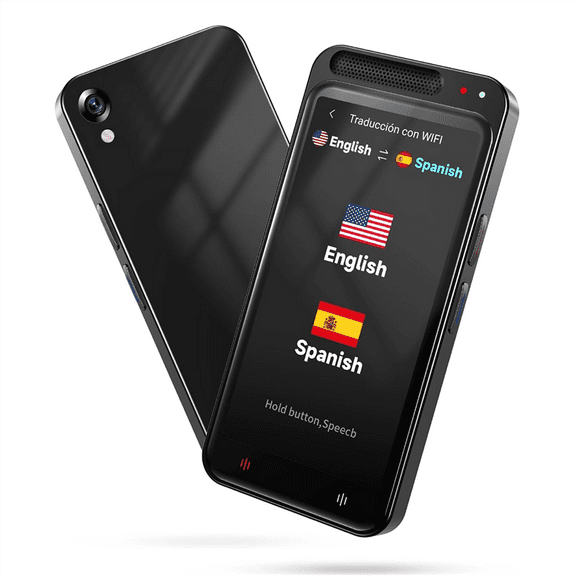 Intelligent Language Online Translator, Real-Time Translation of Multiple Languages, Portable Offline Translator,1 x Z6 translator 1 x USB charging cable,Black