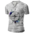 thumbnail image 2 of Patlollav Mens T-Shirts Short Sleeve Print Round Neck Pullover Blouse, 2 of 6