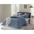 thumbnail image 1 of Natural Crinkle Fabric Ultra Soft Solid Duvet Cover Set - Zipper Closure, 1 of 3