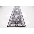 thumbnail image 3 of Rugs.com Rabia Collection Rug – 3' x 13' Runner Navy Blue Low Rug Perfect For Hallways, Entryways, 3 of 8