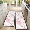 thumbnail image 4 of Kitchen Rugs Sets Of 2,Pioneer Flower Floral Print Pattern Anti Fatigue Kitchen Mat Rugs Non Slip Washable,Decorative Kitchen Floor Mats for Kitchen,Sink,Laundry,17"x47"+17"x47", 4 of 5