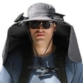 thumbnail image 4 of PALIFEUR Solar Powered Fan Hat Lightweight Solar Fan Hat Summer Water Proof Sun Hat Outdoor Hat With Fans Solar Power for Hiking Camping Beach, 4 of 7