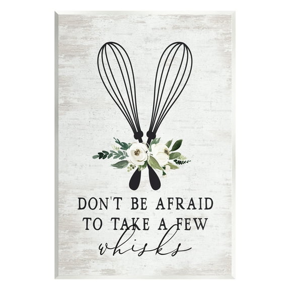 Stupell Industries Take A Few Whisks Phrase Food & Beverage Painting Unframed Art Print Wall Art, 10 x 15