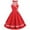 Red, variant on IROINNID V-Neck A-Line Dress For Women Fashion Summer Retro Casual Pullover Halter Dots Print Gorgeous Sleeveless Dress Comfort Waist Dress