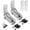 Chrome - 2 Pack, variant on 10 Pack Cabinet Lock with Keys, 1-1/8” RV Storage Locks Keyed Alike, RV Locks for Storage Door, Camper Cabinet Door Toolbox Lock RV Cam Locks with Manual