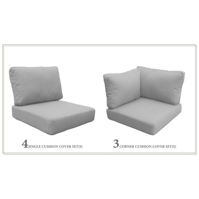 Coussin Dossier Haut pour VENICE-08b en Gris
