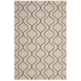 thumbnail image 3 of Modway Linza Wave Abstract Trellis 5x8 Indoor and Outdoor Area Rug in Beige and Gray, 3 of 9