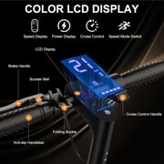 Restored Electric Scooter for Adults, 10 Inch Tires, 22 MPH Max Speed, 500W Motor, Digital LED display, Gray