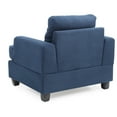 thumbnail image 6 of Glory Furniture Sandridge Microsuede Chair in Navy Blue, 6 of 6