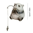thumbnail image 3 of Cute Animal Desktop Ornament for Home Décor - Relaxing Zen Style Figurine in Resin Material for Desktop and Tabletop Enhancement, 3 of 6
