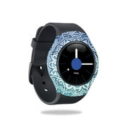 Skin Decal Wrap Compatible With Samsung Gear S2 Smart Watch cover Sticker Design Carved Blue