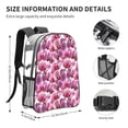 thumbnail image 4 of Sikiie Orchids Flowers Clear Backpack, Transparent Bookbag for School for Women Men, Capacity Clear Bag for College, Travel, 4 of 7